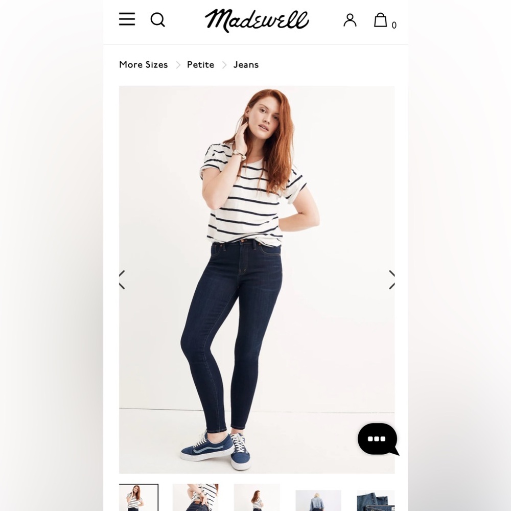 Madewell Petite Mid-Rise Skinny Jeans